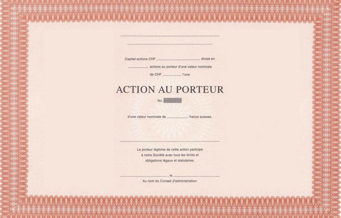 Action au porteur