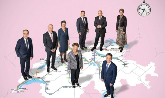 Der staatliche Fussabdruck ist überraschend gross. Das Beschäftigungsvolumen im öffentlichen Sektor ist beträchtlich, wenn die staatlichen und staatsnahen Unternehmen mitberücksichtigt werden. Die Abbildung zeigt das offizielle Bundesratsfoto 2022.